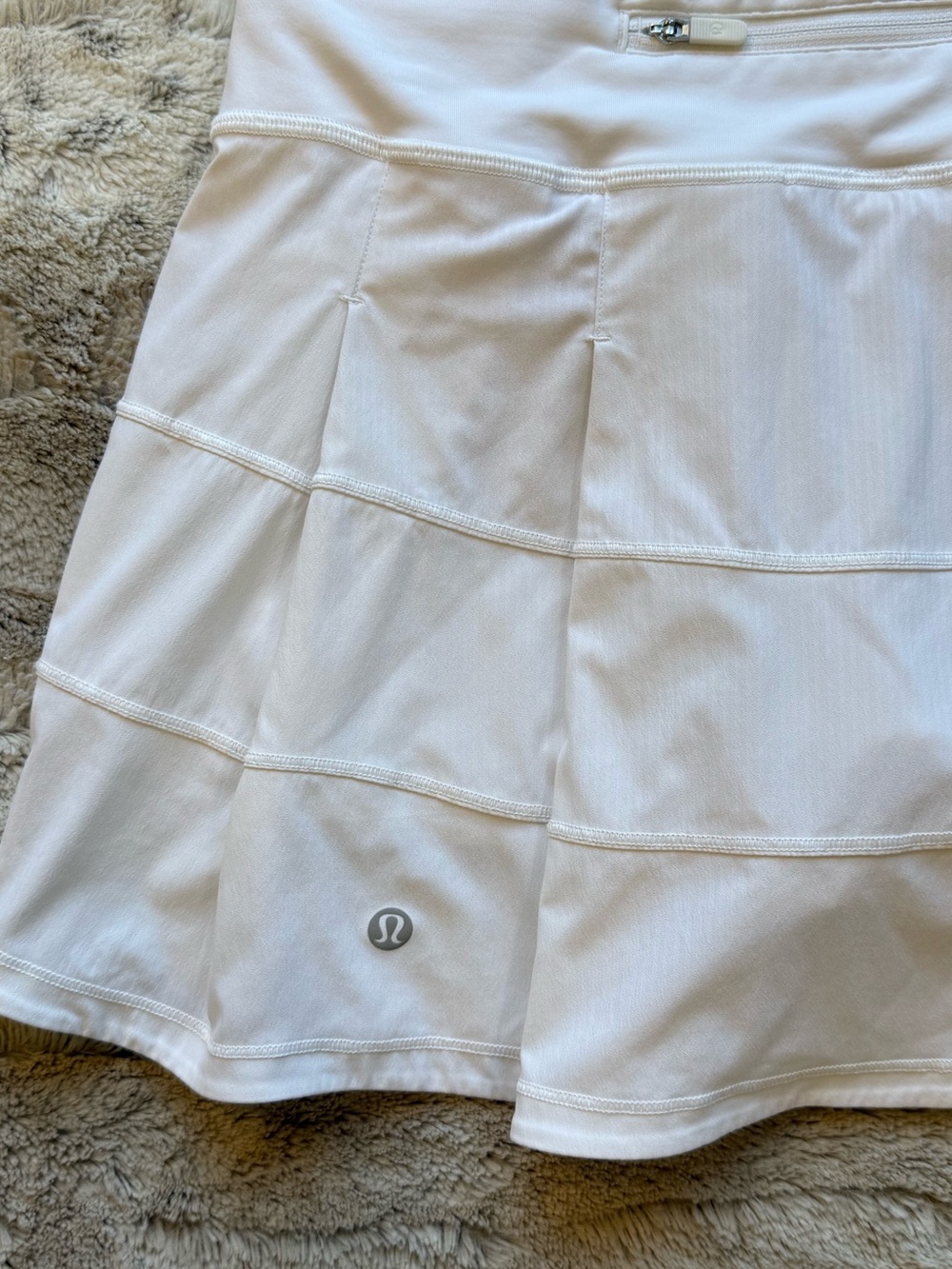 Lululemon Pace Rival Skirt *4-way Stretch in White Size 4 - Picture 7 of 12